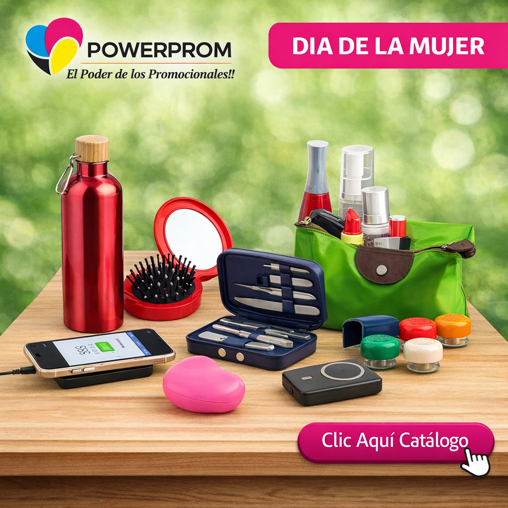 regalos Día de la Mujer personalizados con productos promocionales corporativos para mujeres en Colombia